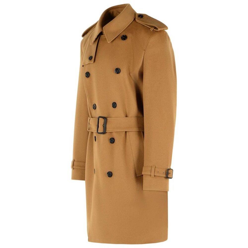 Burberry Medium 'Hastings' Camel Cashmere Trench Coat Men - Picture 2 of 3